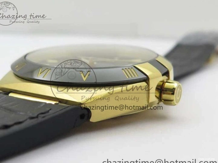 0318 HighQuality Constellation 131.33.41.21.03.001 YG TW Best Edition Black Dial On Gummy Strap A 7871